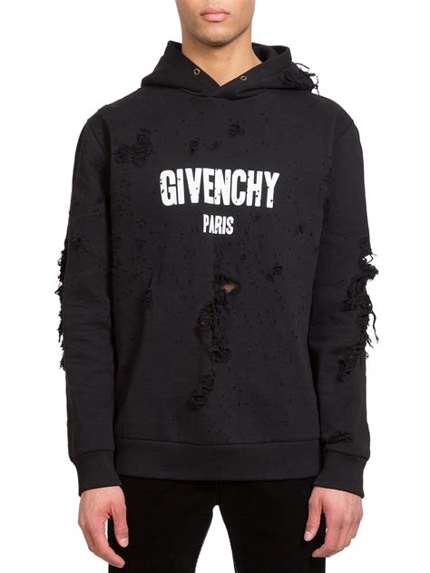 givenchy hoodie mens sale|givenchy hoodie with holes.